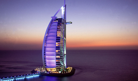 沙漠中的海市蜃楼 海湾明珠迪拜